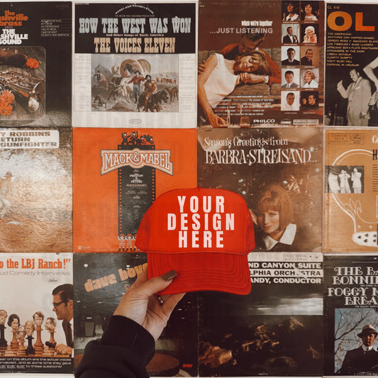 RED TRUCKER CAP OTTO FOAM PANEL MOCK