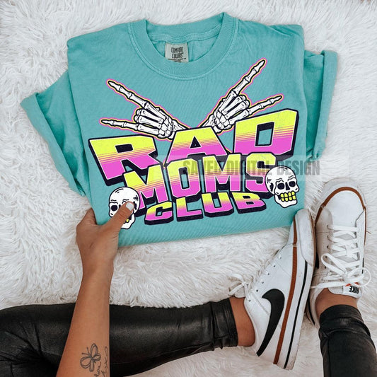 RAD MOMS CLUB NEON PNG