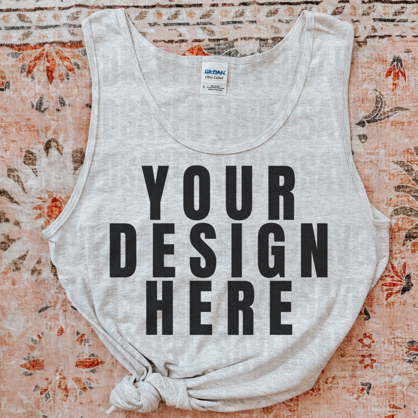 GILDAN ASH TANK TOP MOCK