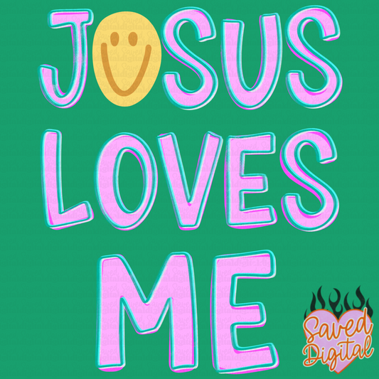 JESUS LOVES ME | INCLUDES BLUE + PINK