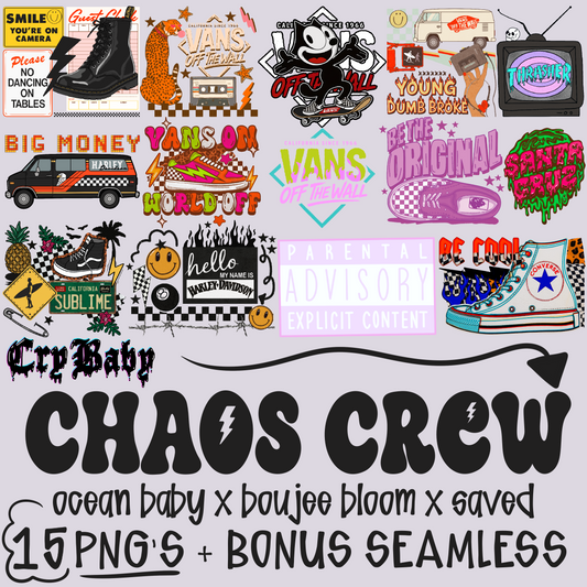 CHAOS CREW COLLAB: SAVED x OCEAN BABY x BOUJEE BLOOM
