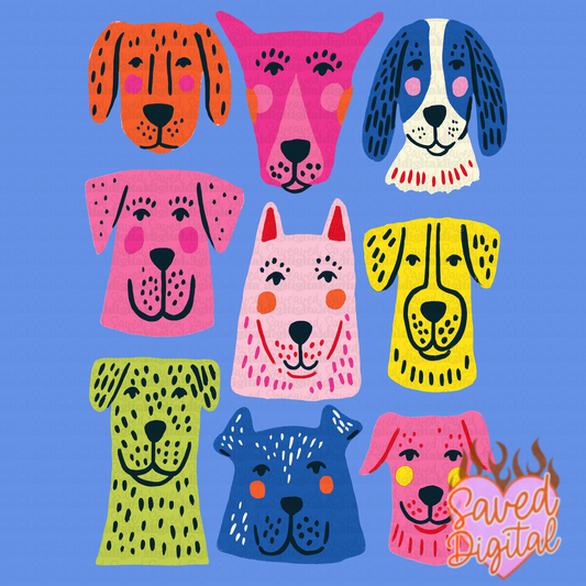 SUMMER DOG COLLAGE