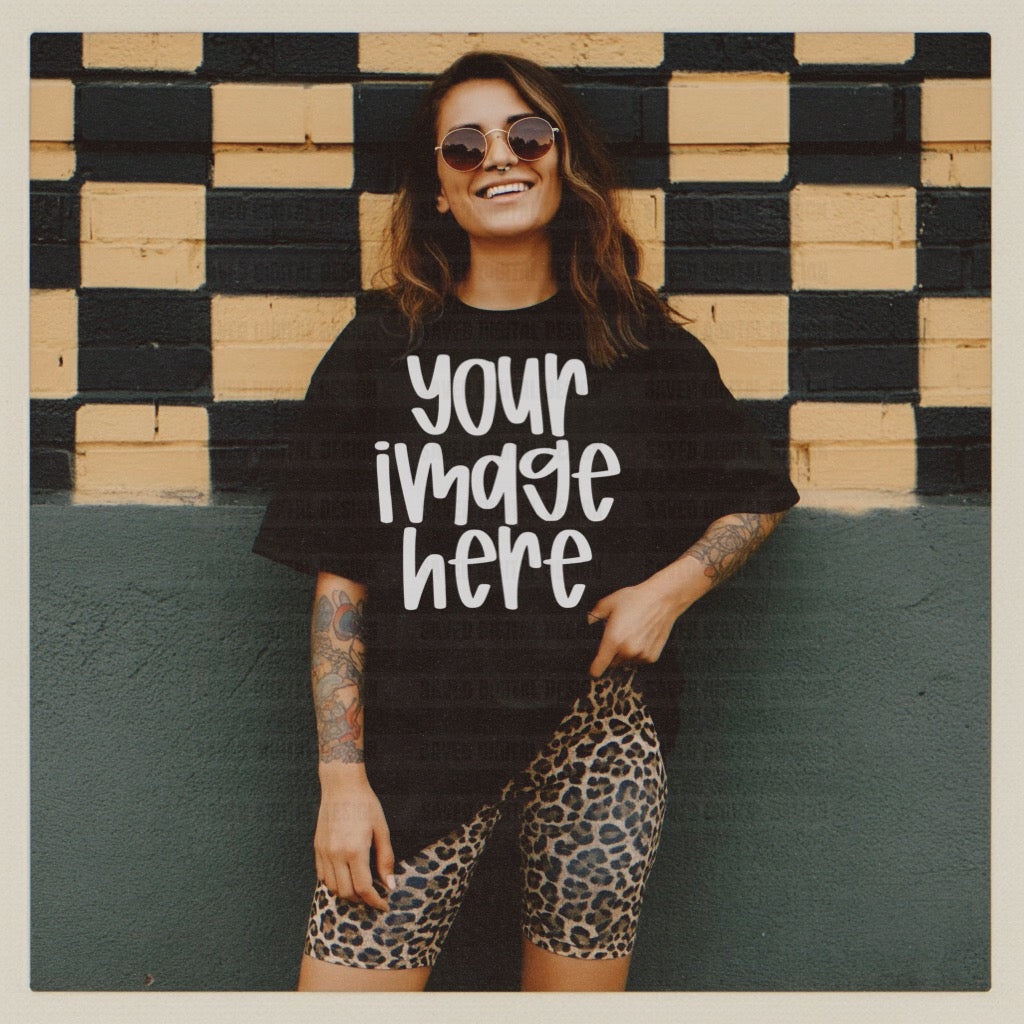 UNBRANDED BLACK T-SHIRT MOCK