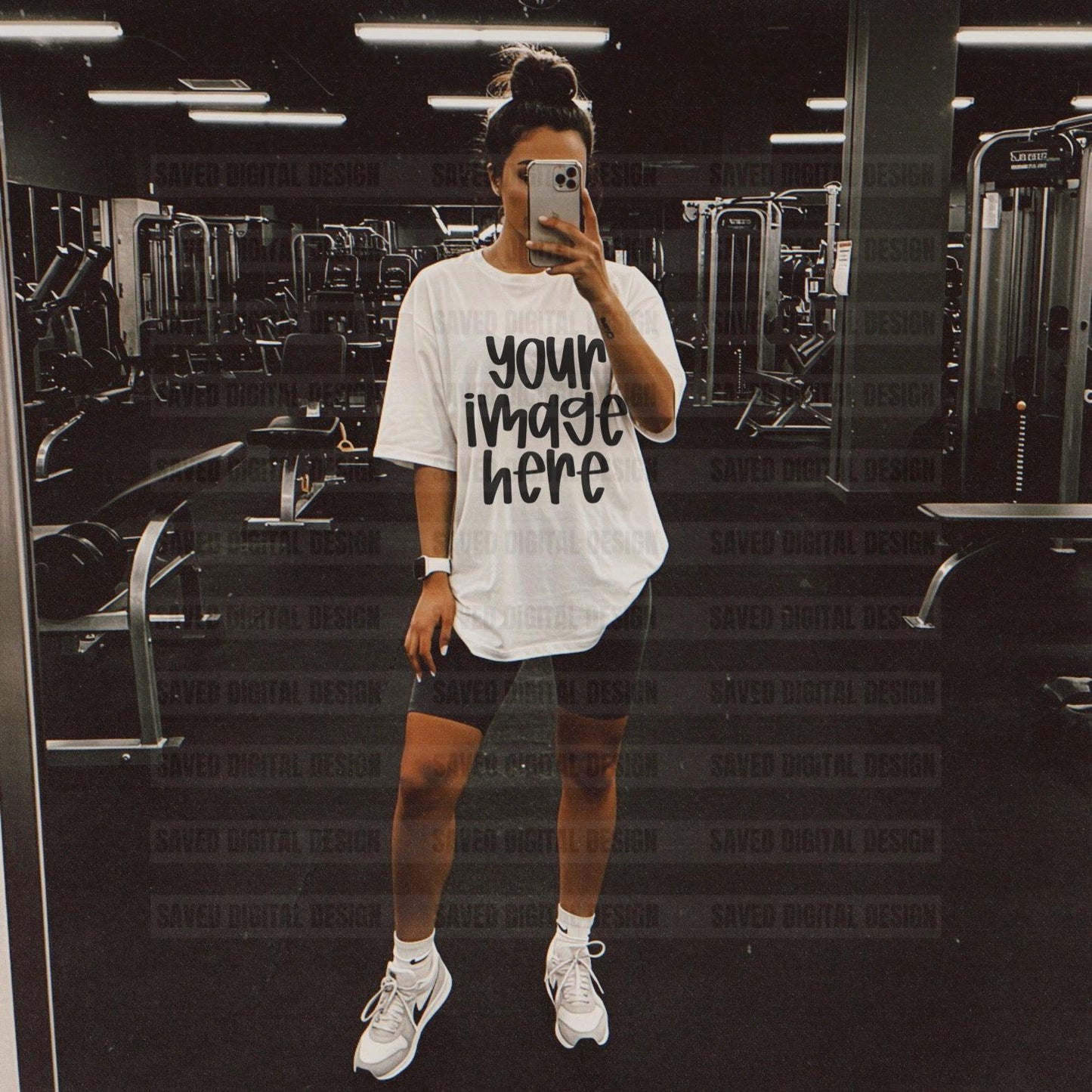 UNBRANDED WHITE T-SHIRT MOCK