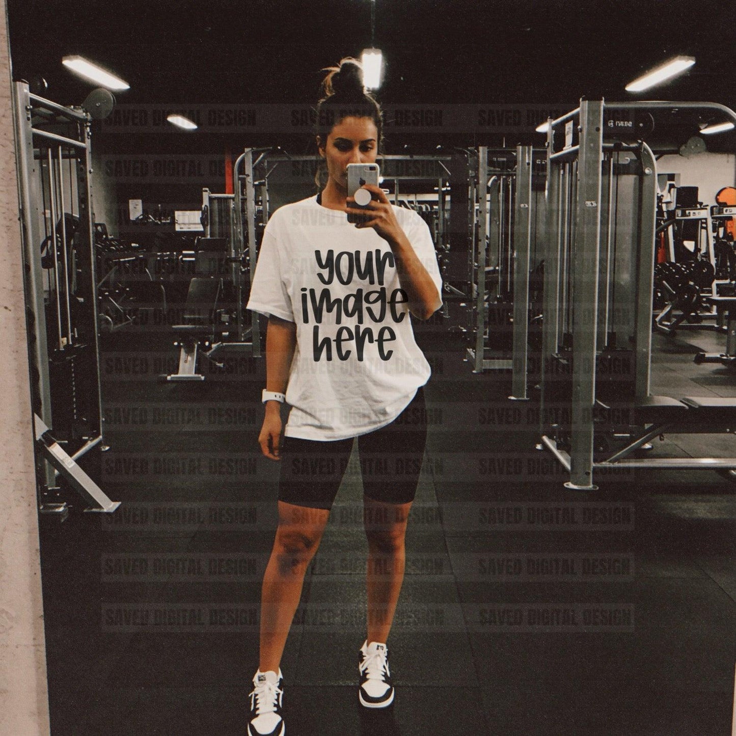 UNBRANDED WHITE T-SHIRT MOCK