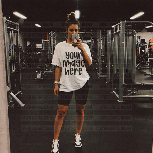 UNBRANDED WHITE T-SHIRT MOCK