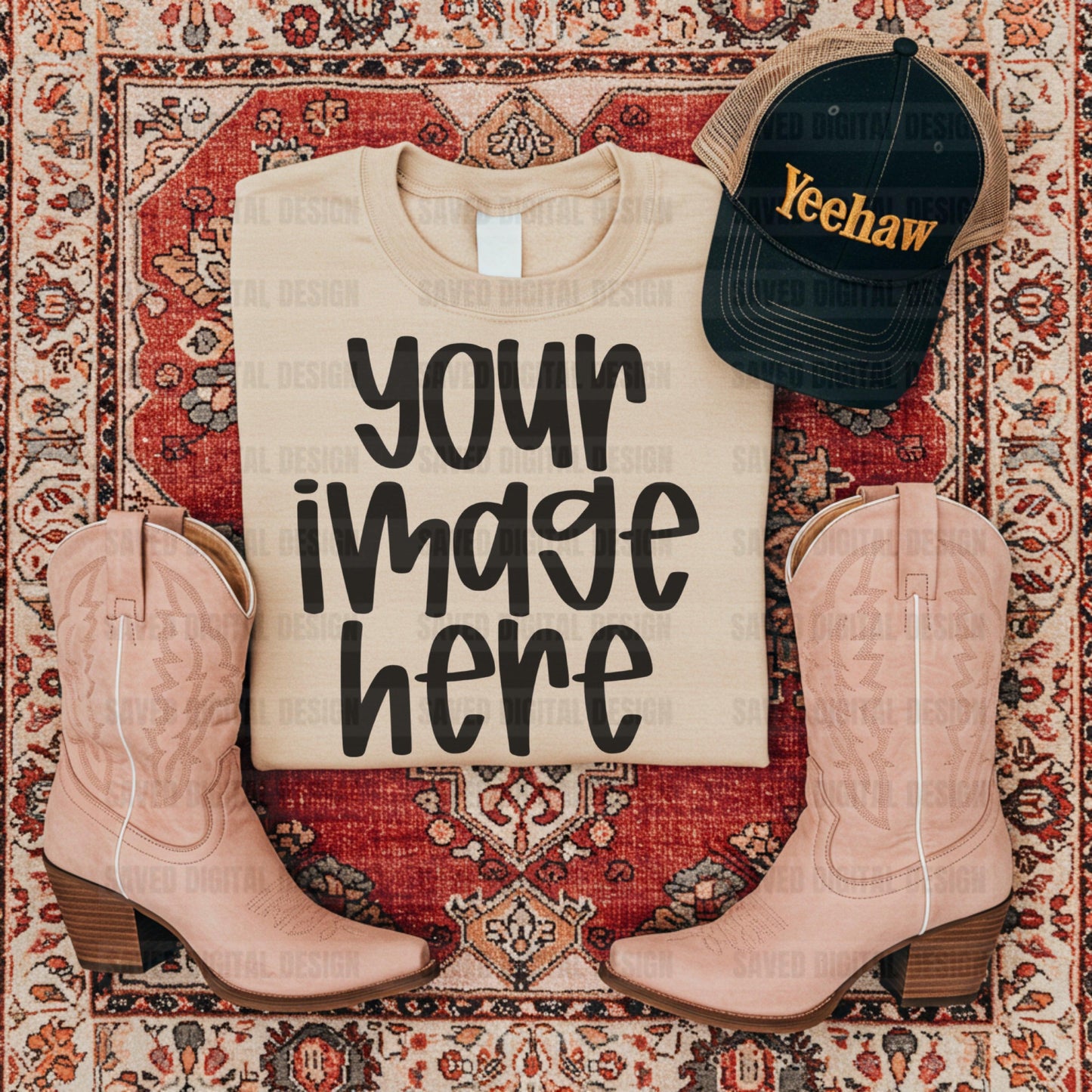 GILDAN SAND SWEATSHIRT MOCK