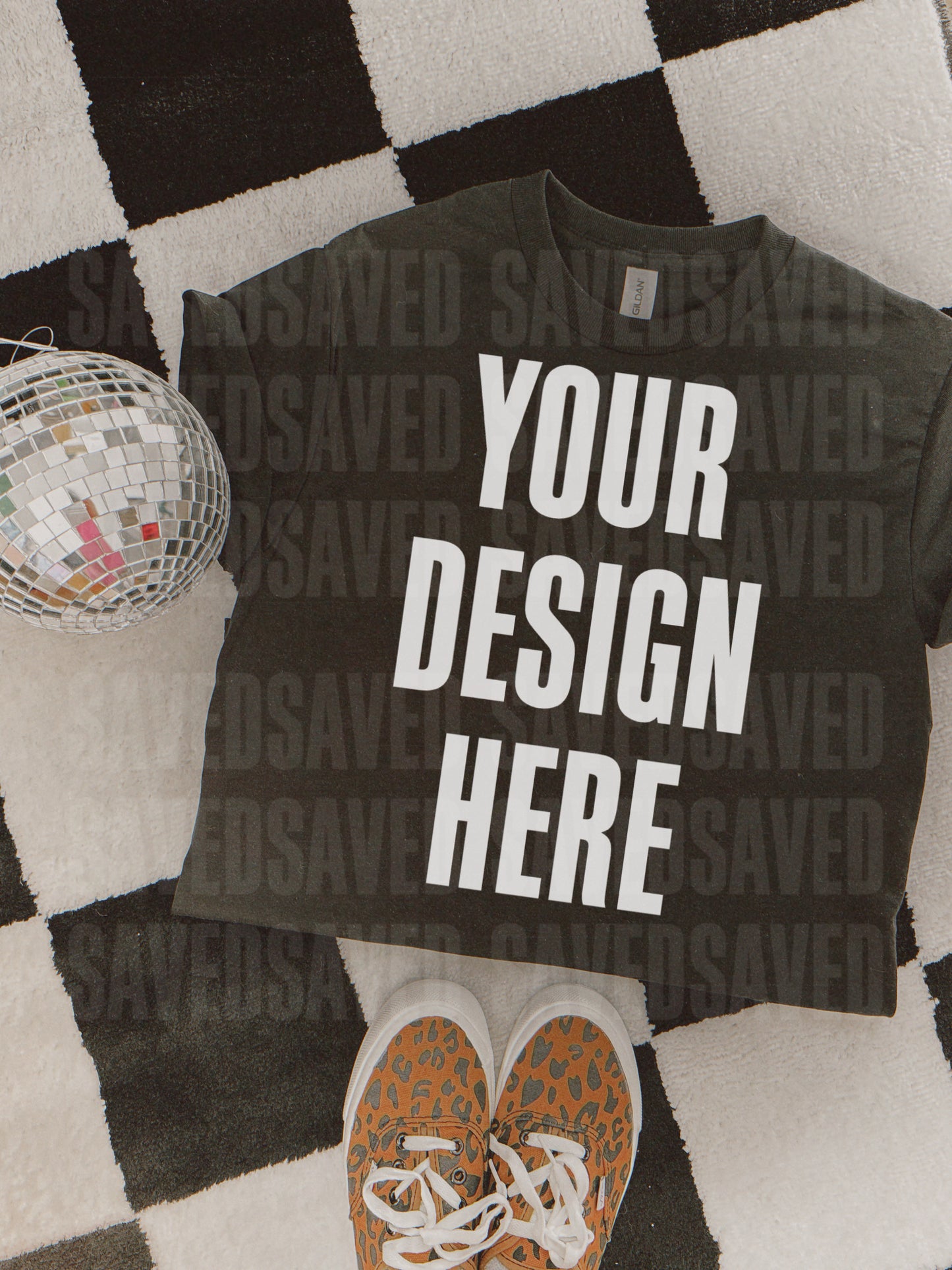 DISCO DAZZLE BLACK MOCK UP