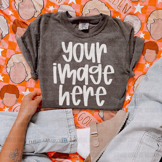 PEPPER COMFORT COLOR T-SHIRT FLAT LAY GOLDEN GIRLS MOCK