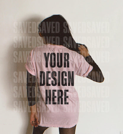 EDGY BABE MOCKS - LIGHT PINK FRONT + BACK