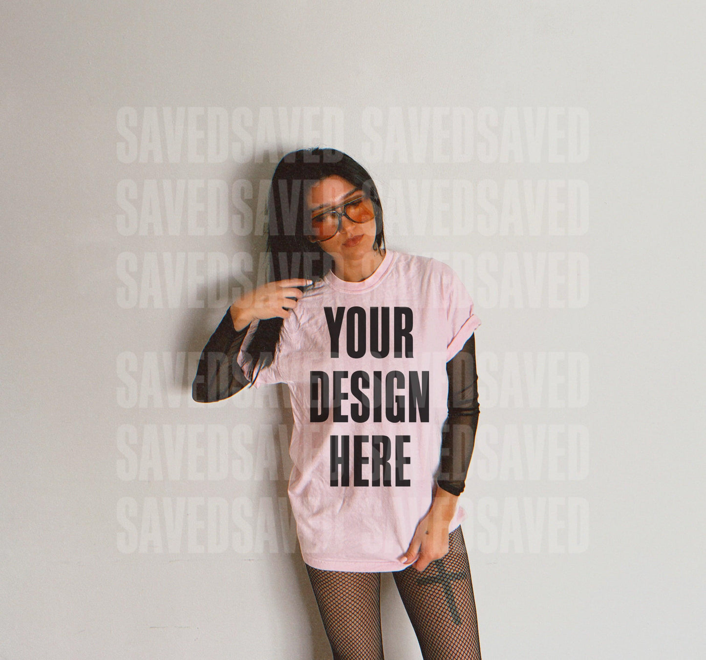 EDGY BABE MOCKS - LIGHT PINK FRONT + BACK
