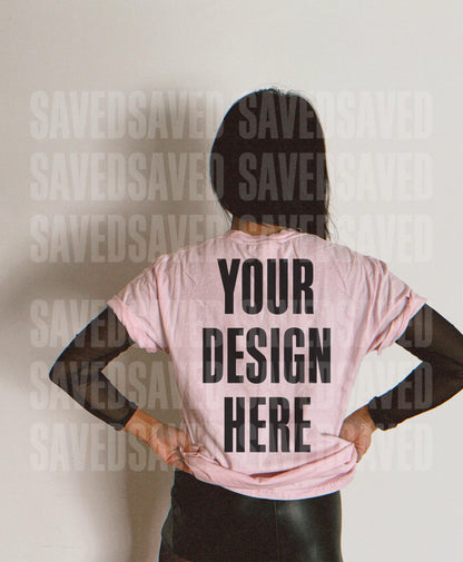 EDGY BABE MOCKS - LIGHT PINK FRONT + BACK
