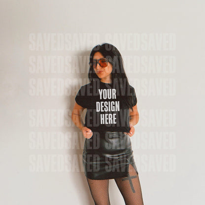 EDGY BABE MOCKS - BLACK FRONT + BACK