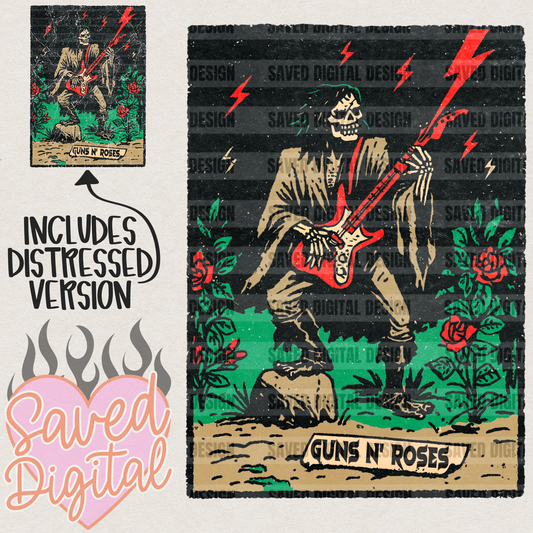 GUNS N ROSES  - INCLUDES REG + DISTRESSED FILE