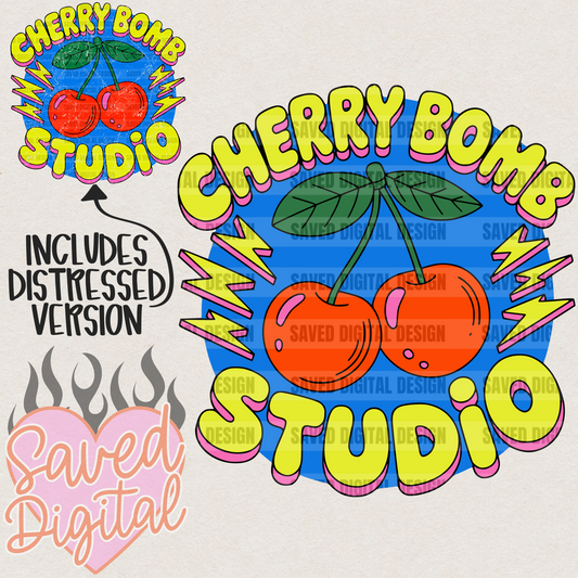 CHERRY BOMB STUDIO - INCLUDES REG + DISTRESSED FILE