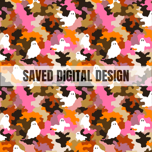 PINK CAMO GHOST SEAMLESS