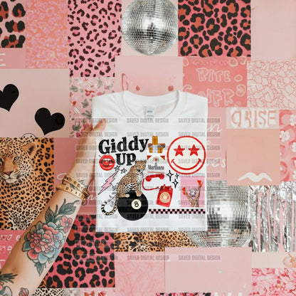 GIDDY UP COLLAGE BLK + WHT INCLUDED