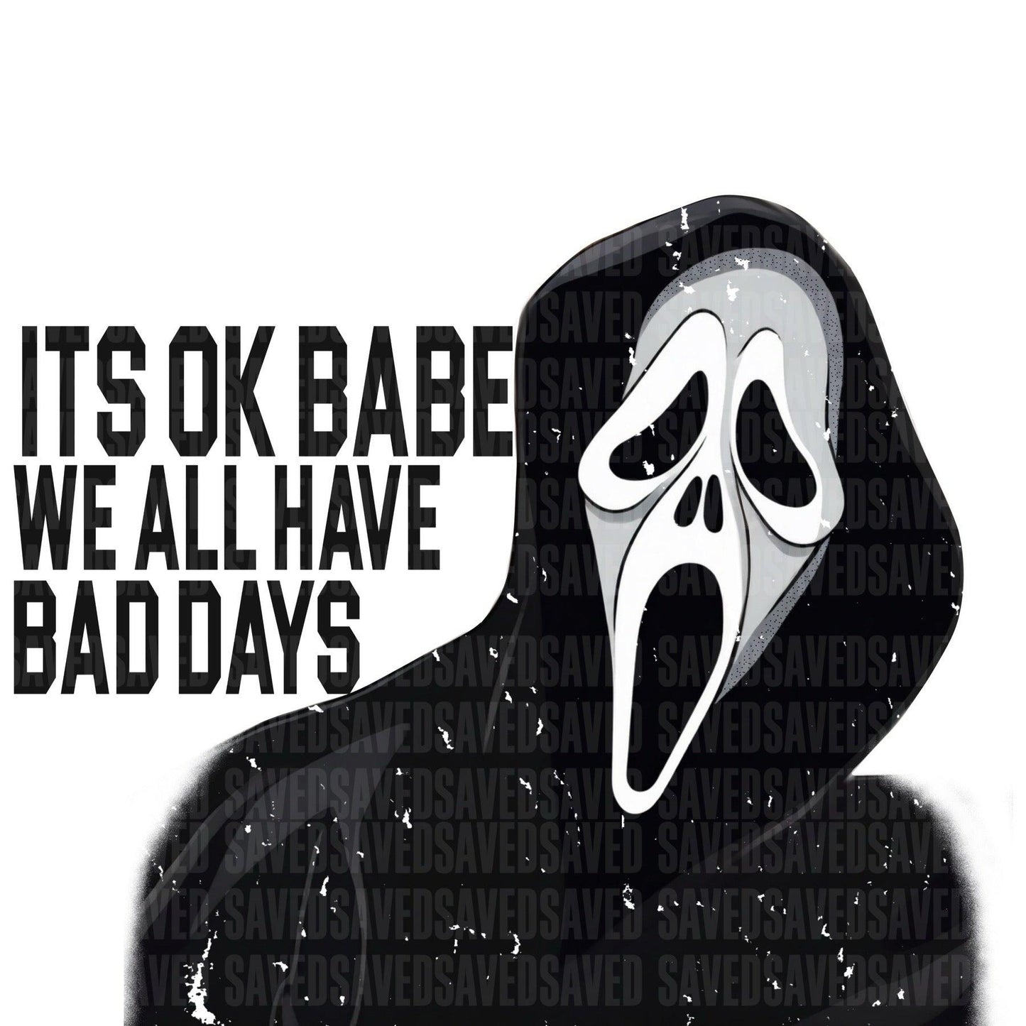 ITS OK BABE SCREAM PNG