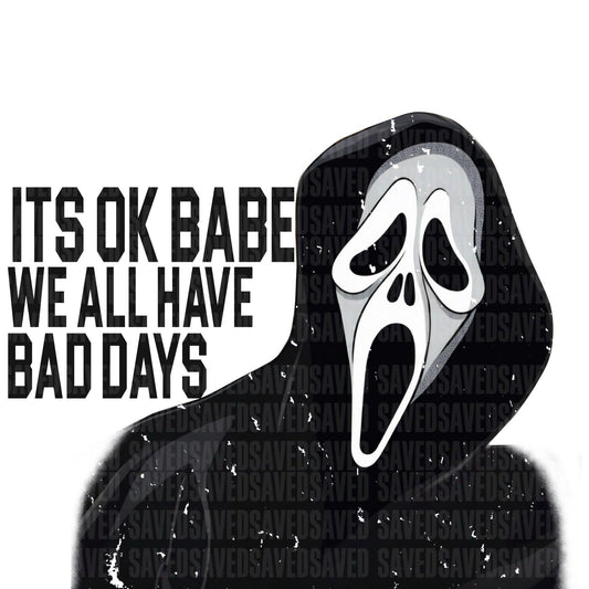 ITS OK BABE SCREAM PNG