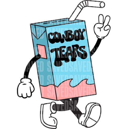 COWBOY TEARS TURQUOISE JUICE BOX PNG