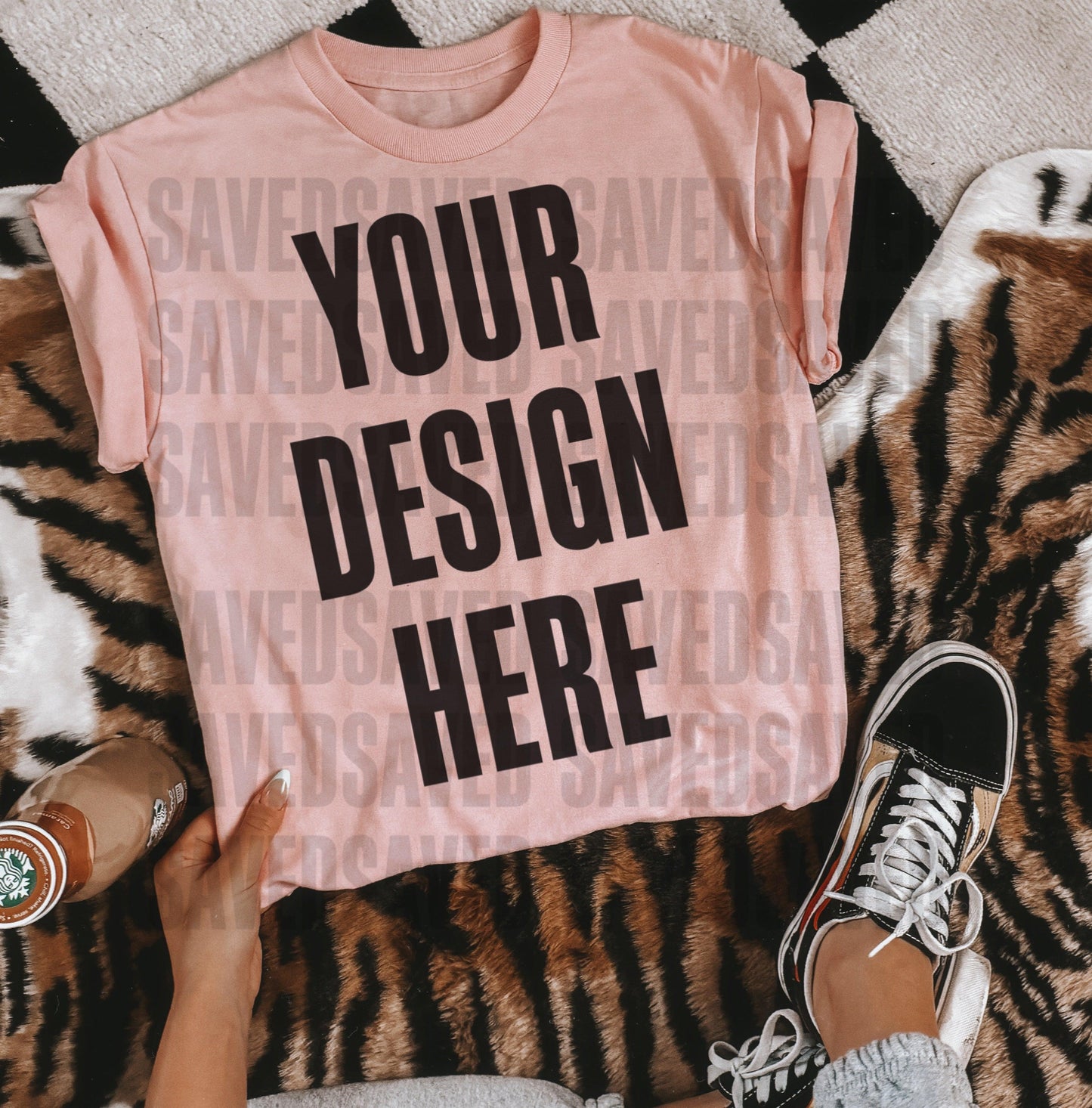 CARAMEL MOCKS LIGHT PINK T-SHIRT