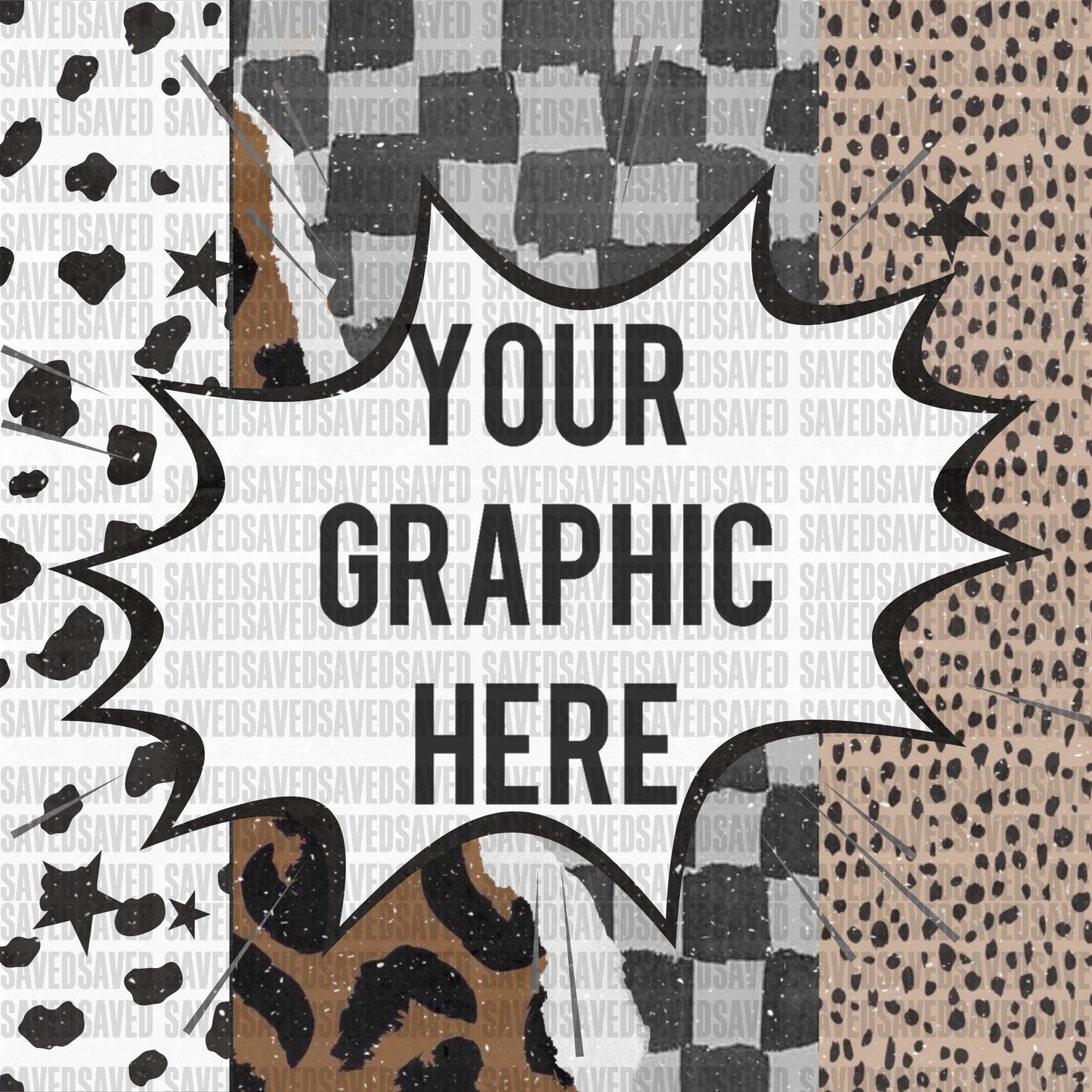 PRINT BURST BLANK ADVERTISEMENT GRAPHIC