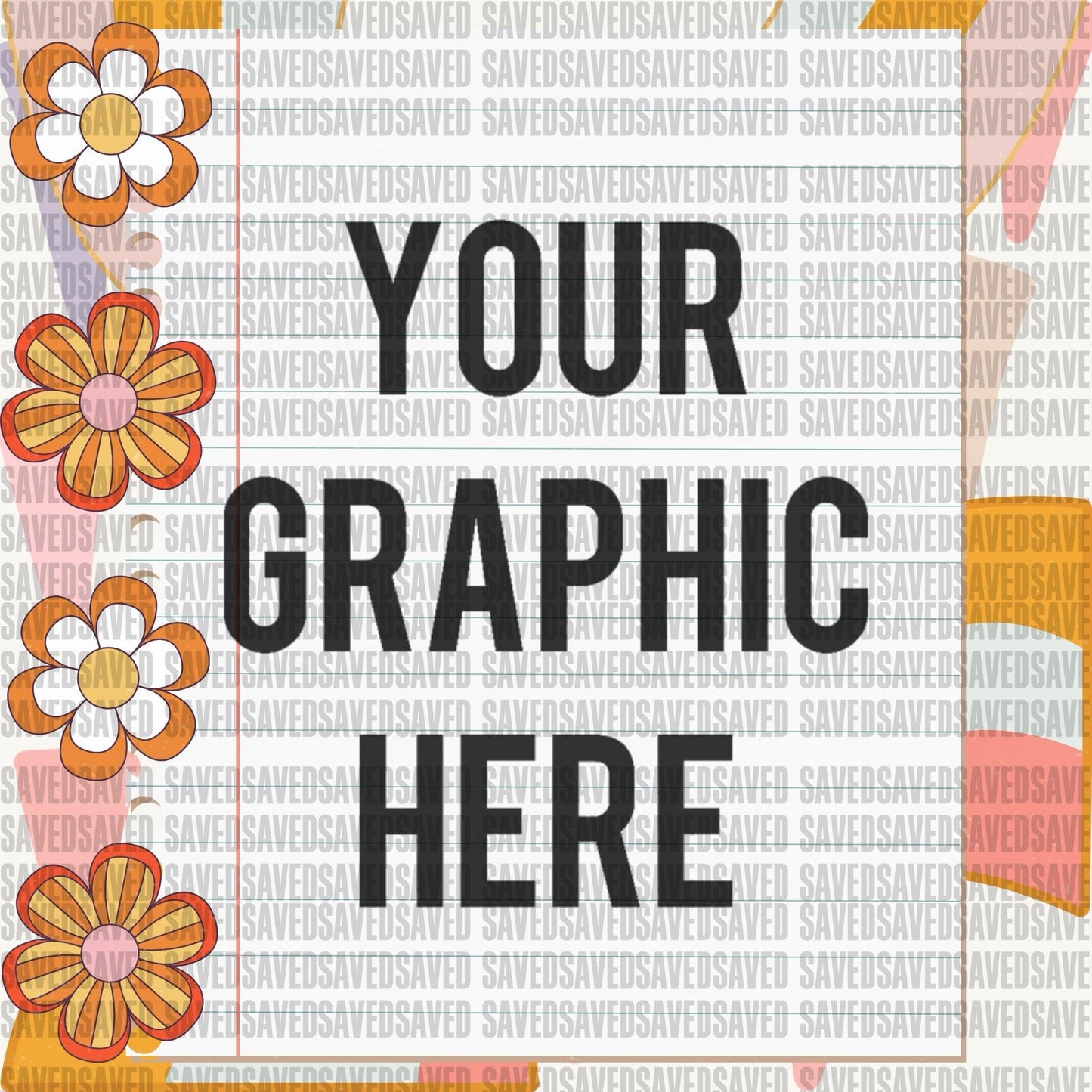 RETRO NOTEBOOK BLANK ADVERTISEMENT GRAPHIC