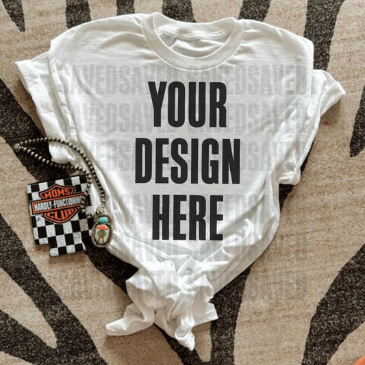 HARLEY MOCK WHITE TEE