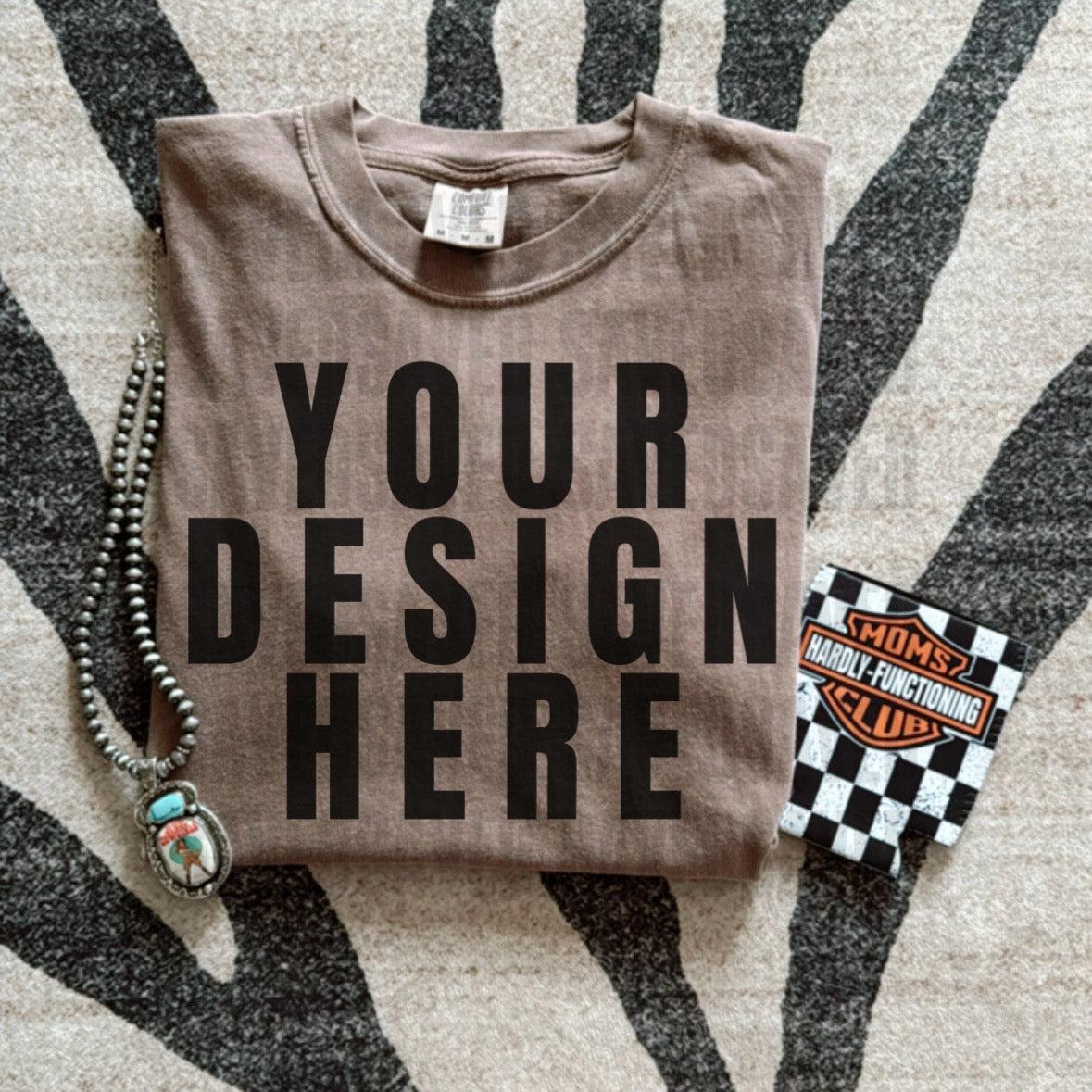 HARLEY MOCK ESPRSSO COMFORT COLORS TEE