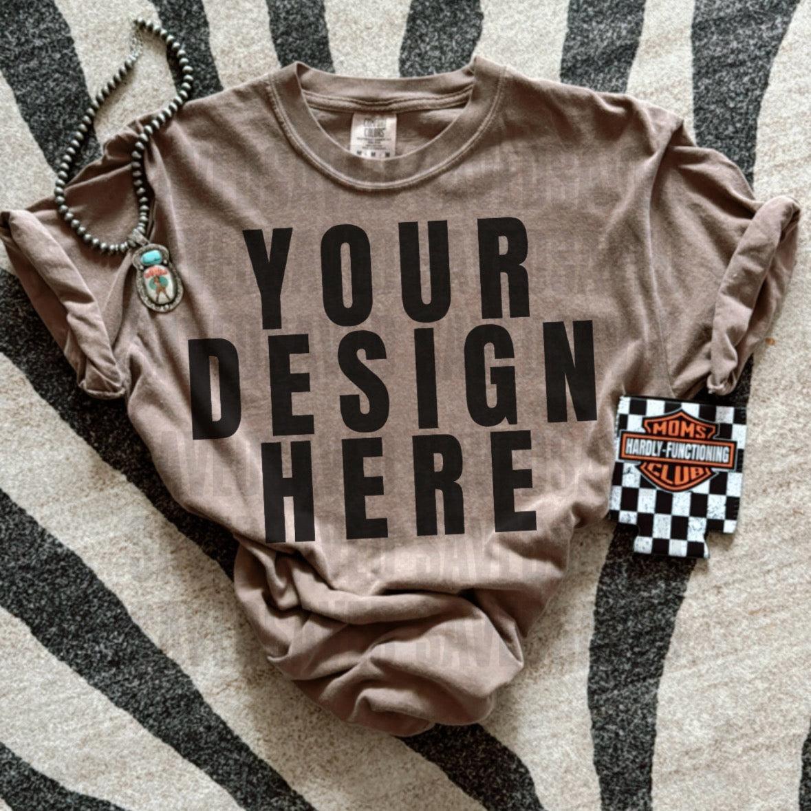 HARLEY MOCK ESPRSSO COMFORT COLORS TEE