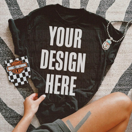 HARLEY MOCK BLACK TEE