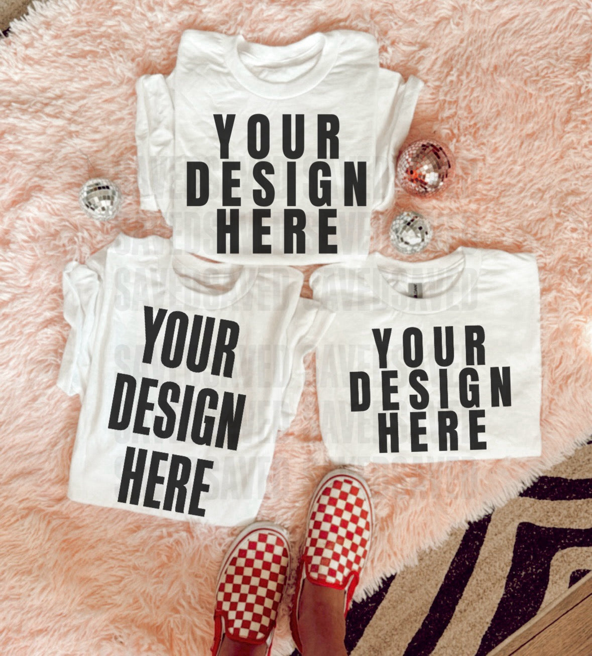PREPPY WHITE 3 TEES MOCK