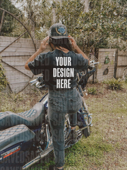MOTO MOCKS BLACK TEE BACK 2