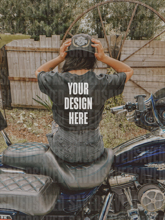 MOTO MOCKS BLACK TEE BACK 4