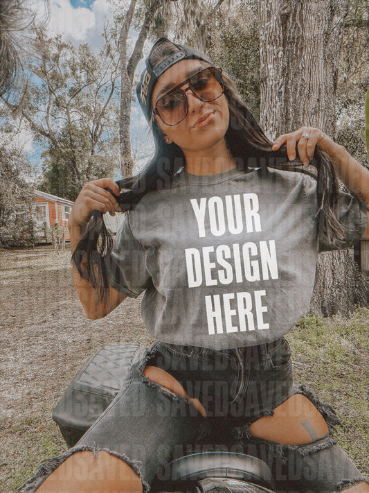 MOTO MOCKS PEPPER COMFORT COLOR TEE