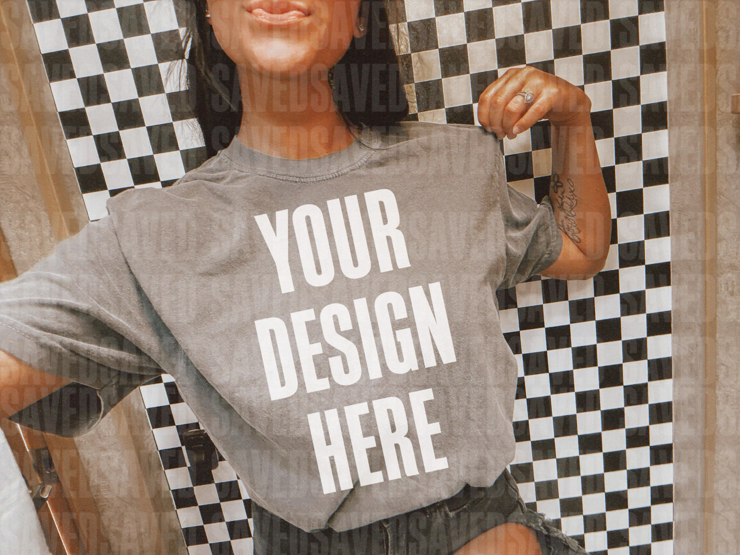 MIRROR MOTO MOCKS PEPPER COMFORT COLOR TEE