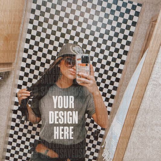 MIRROR MOTO MOCKS PEPPER COMFORT COLOR TEE