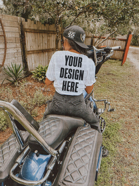 MOTO MOCKS WHITE TEE BACK