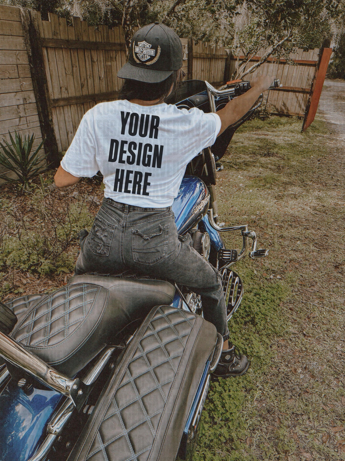 MOTO MOCKS WHITE TEE BACK