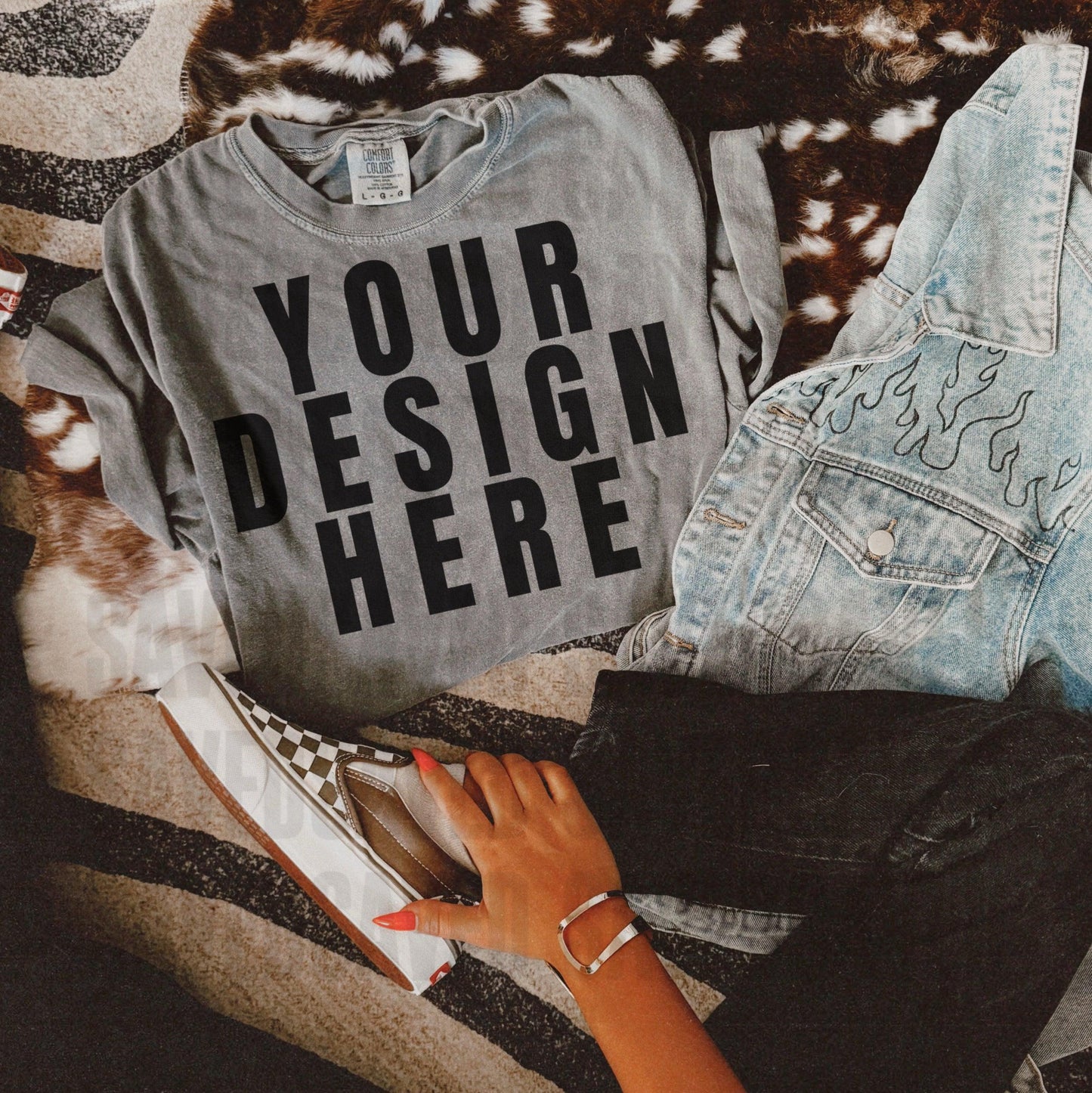 COMFORT COLORS PEPPER TEE MOCK