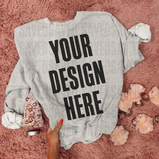 ASH GILDAN SWEATSHIRT MOCK