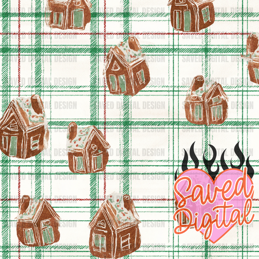 GINGERBREAD SEAMLESS - VINTAGE CHRISTMAS