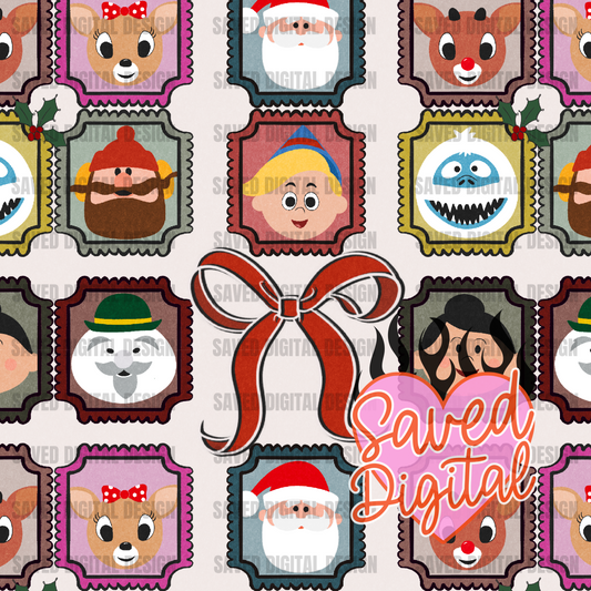 VINTAGE TOYS SEAMLESS - VINTAGE CHRISTMAS