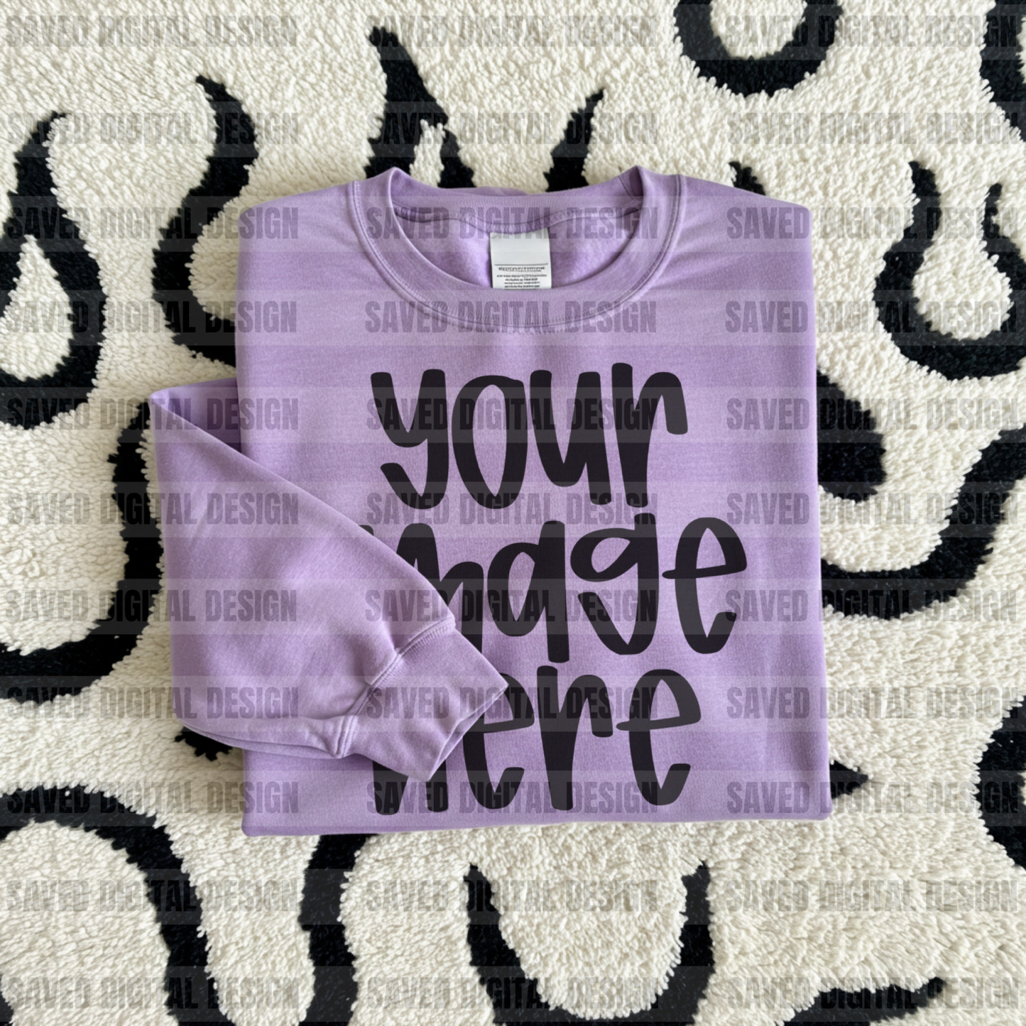 UNBRANDED LIGHT PURPLE LAYERED MOCK