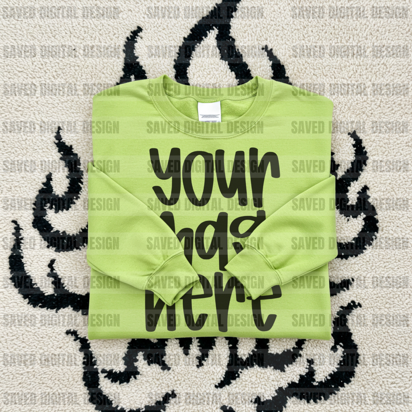 UNBRANDED LIME LAYERED MOCK