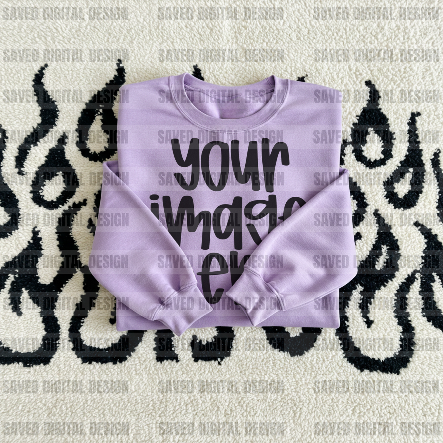 UNBRANDED LIGHT PURPLE LAYERED MOCK