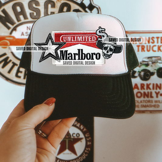 SMOKES FAUX HAT PATCH CLUSTER PNG