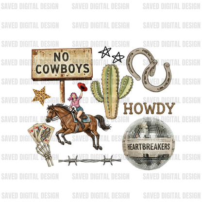 NO COWBOYS COLLAGE