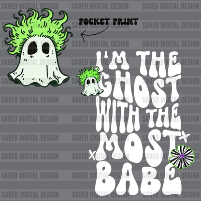 GHOST WITH THE MOST WHITE VERSION FRONT + BACK