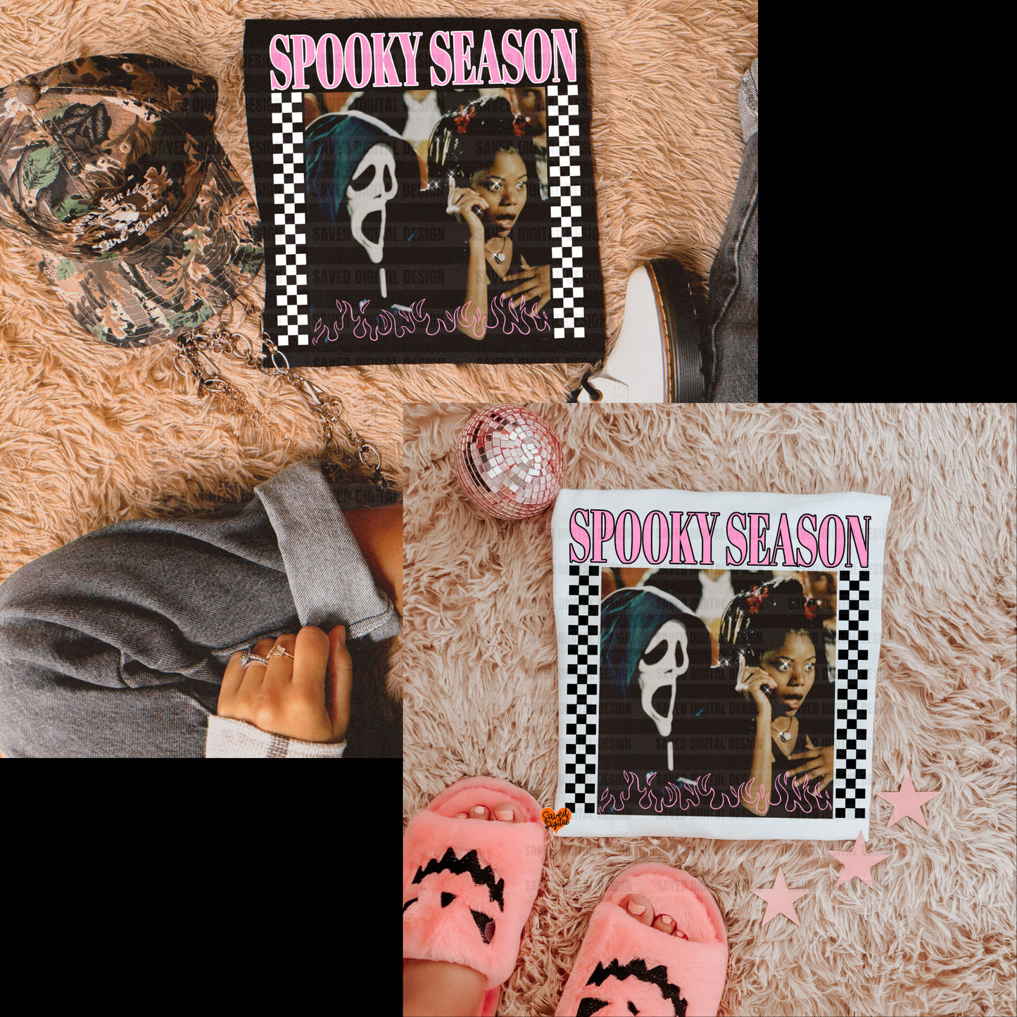SPOOKY SEASON WHITE AND BLACK VERSIONS